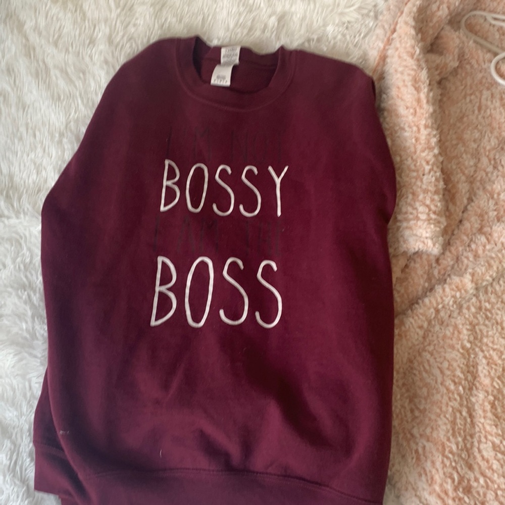 Maroon sweatshirt